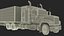 Camion merci con rimorchio futuristico attrezzato