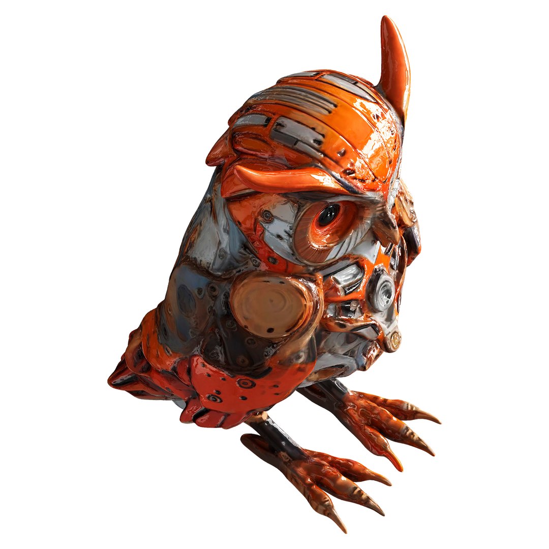 3D Robot Owl model https://p.turbosquid.com/ts-thumb/Cs/D61znJ/2I/6/jpg/1735801354/1920x1080/fit_q87/25e7d8c42ca12b34095f90b787a90e7a7f61668c/6.jpg