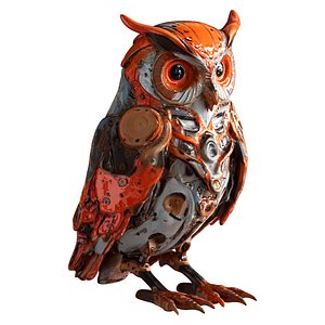 3D Robot Owl model
