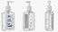 3D labeled sanitizing gel bottle model