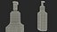 3D labeled sanitizing gel bottle model