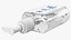 3D labeled sanitizing gel bottle model