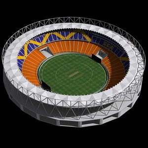 Narendra Modi Cricket Stadium Ahmedabad 3D model