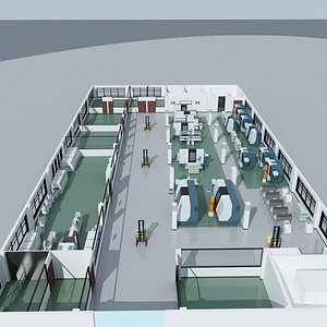 Factory Interior 3 3D model