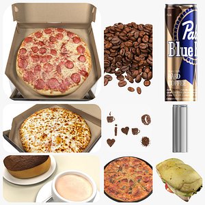 Pizza, Sandwich, Pastries, and Coffee Bundle