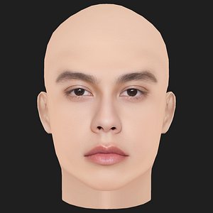 Low Poly Bright Vachirawit Head