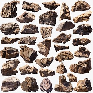 Essential 3D Scanned Rocks Collection