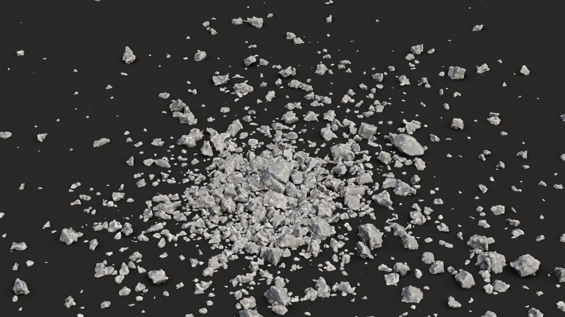 3D Animated Concrete Explode Random Model TurboSquid 1778139