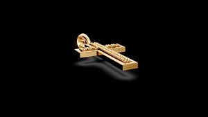 Diamond Cross Pendant 1 3D model