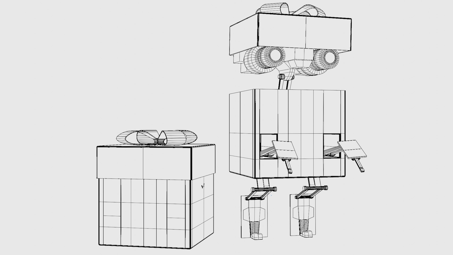 3D Gift Present Robot Rigged Low-poly - TurboSquid 2004151