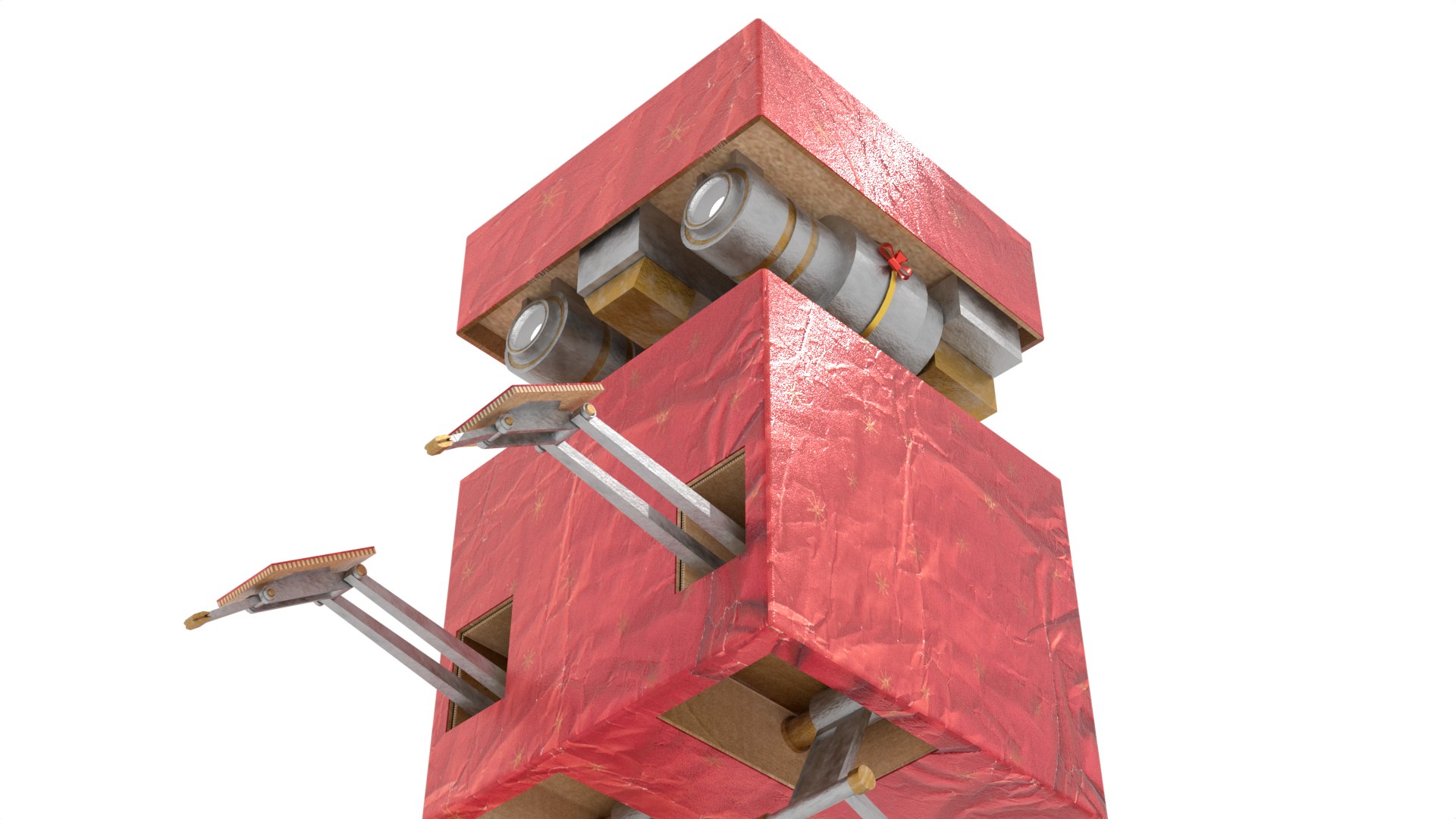 3D Gift Present Robot Rigged Low-poly - TurboSquid 2004151