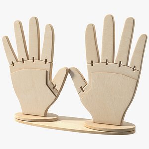 Hands Made Of Wood 3D