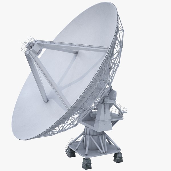 radio telescope satellite dish 3D model