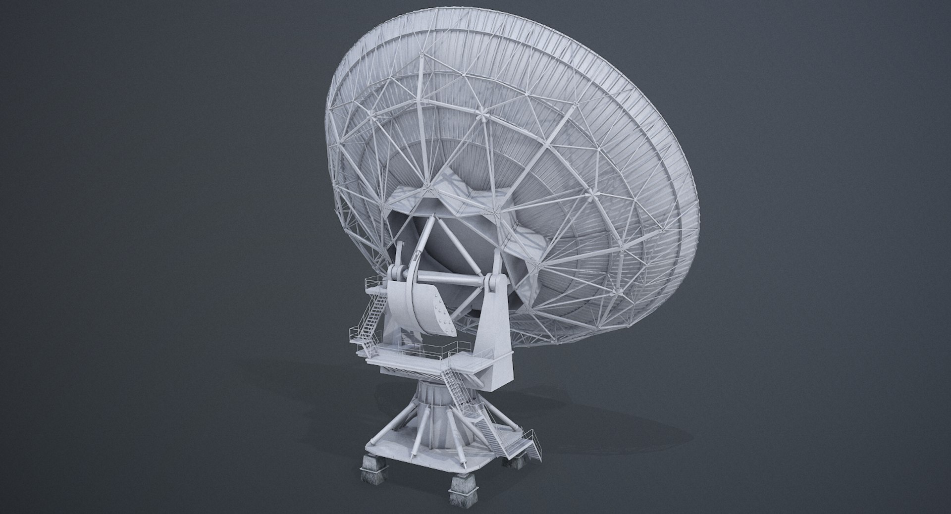 Radio Telescope Satellite Dish 3D Model - TurboSquid 1396985