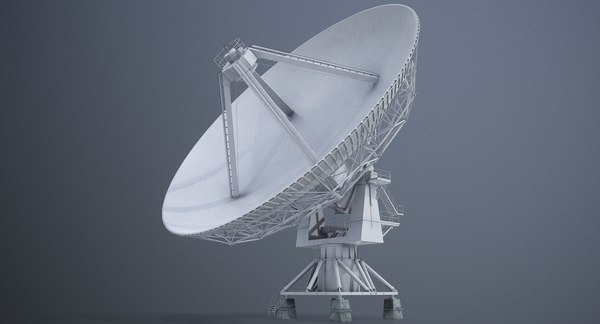 Radio Telescope Satellite Dish 3D Model - TurboSquid 1396985