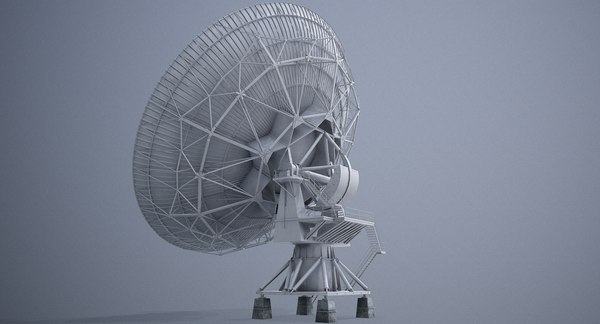 Radio Telescope Satellite Dish 3D Model - TurboSquid 1396985