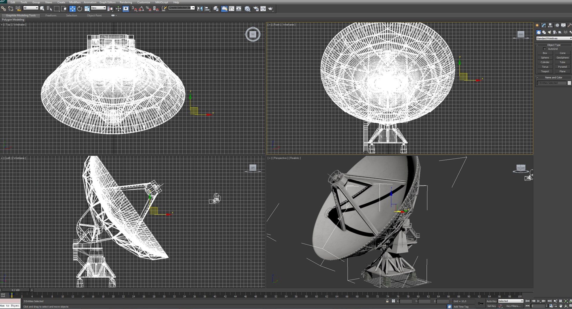 Radio Telescope Satellite Dish 3D Model - TurboSquid 1396985