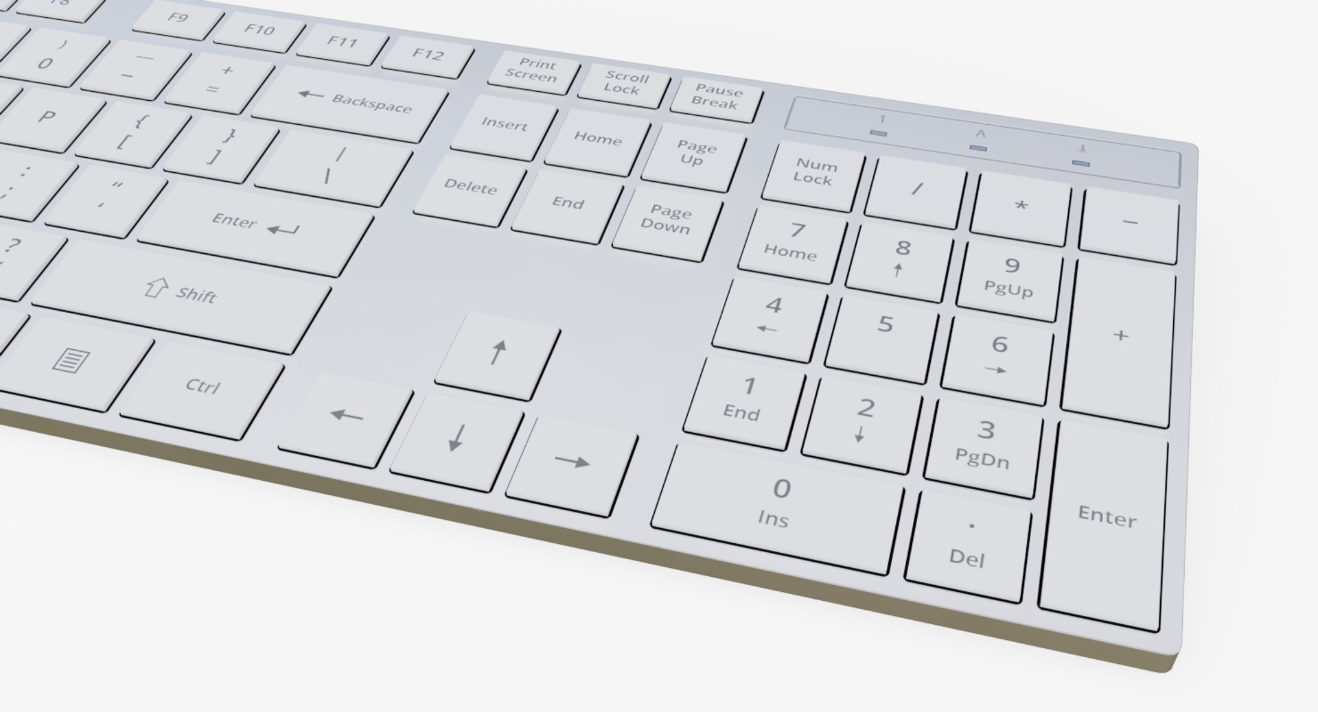 3D Slim Computer Keyboard - Model - TurboSquid 1381471