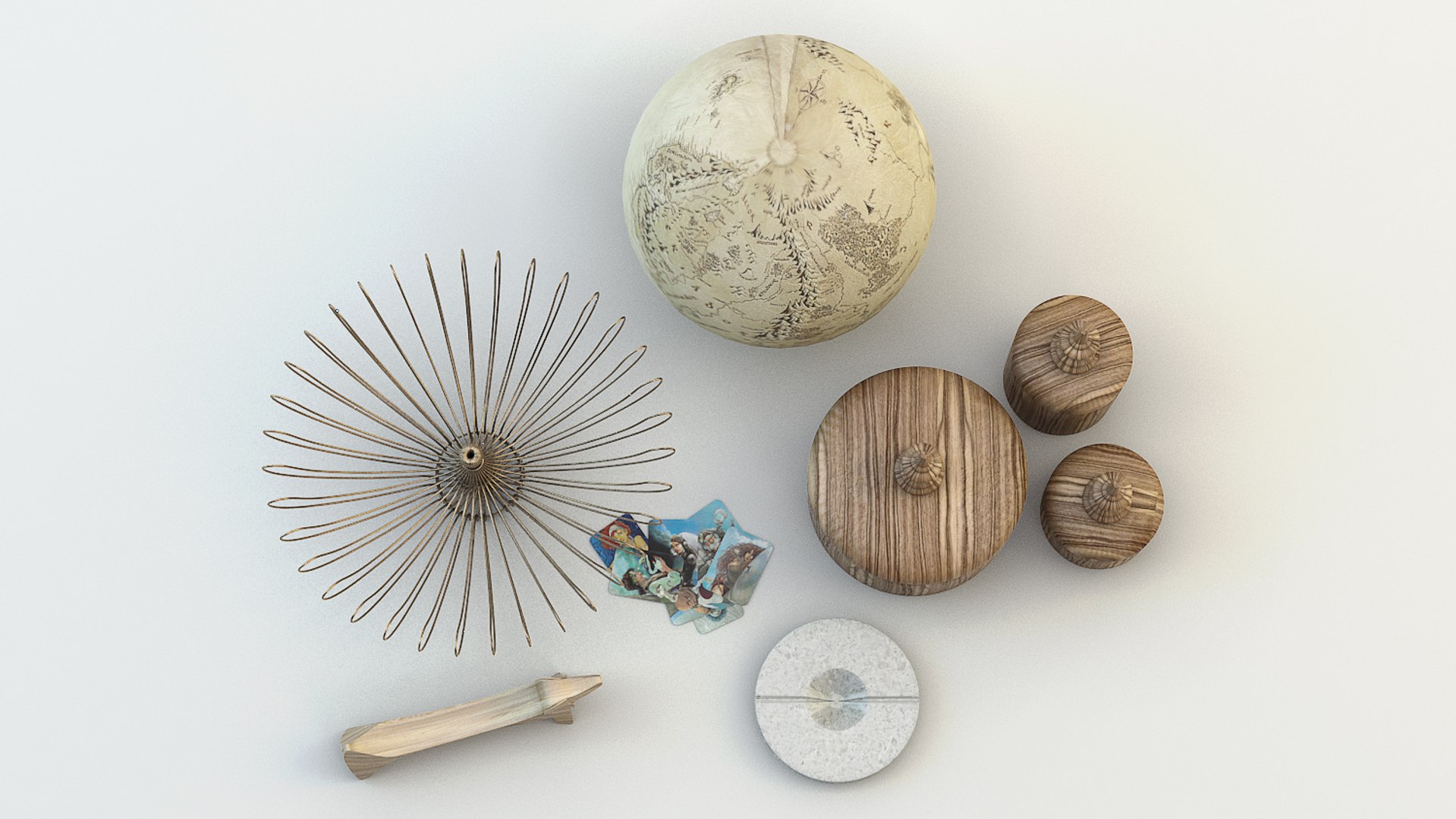 3d decoration objects model