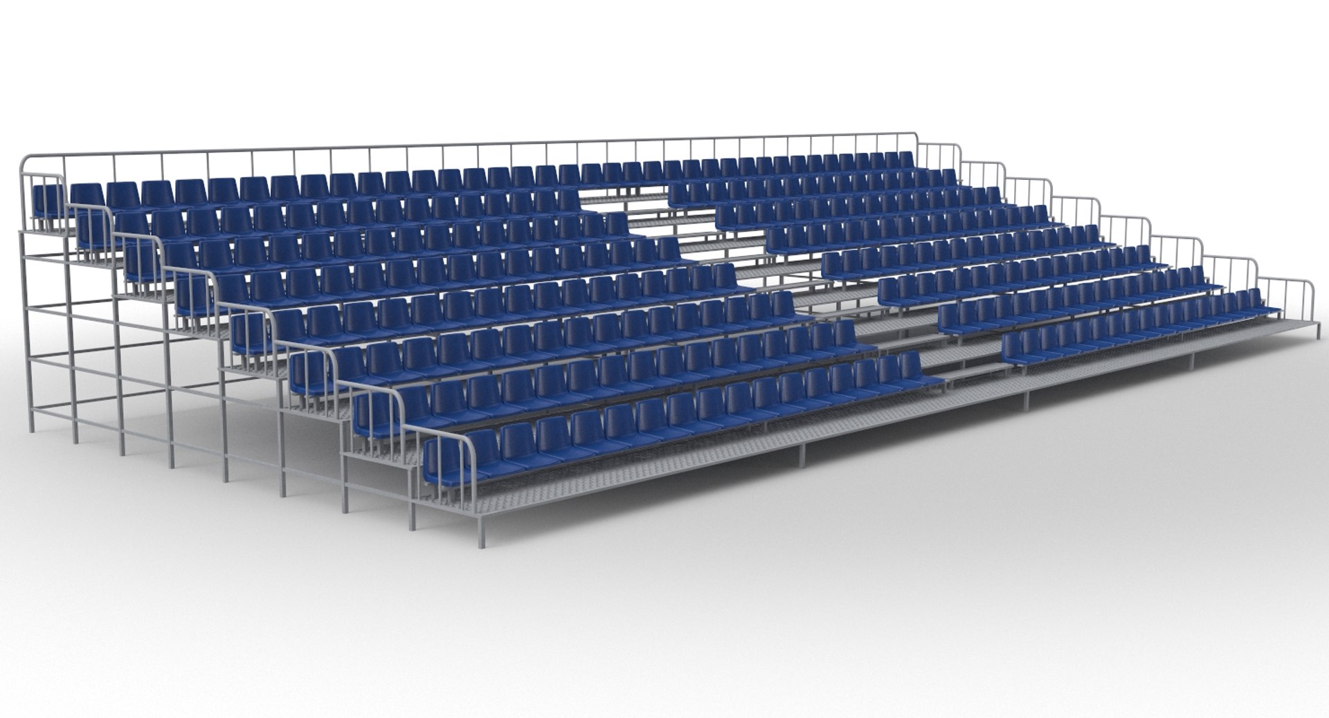 3D model bleachers modeled - TurboSquid 1460066