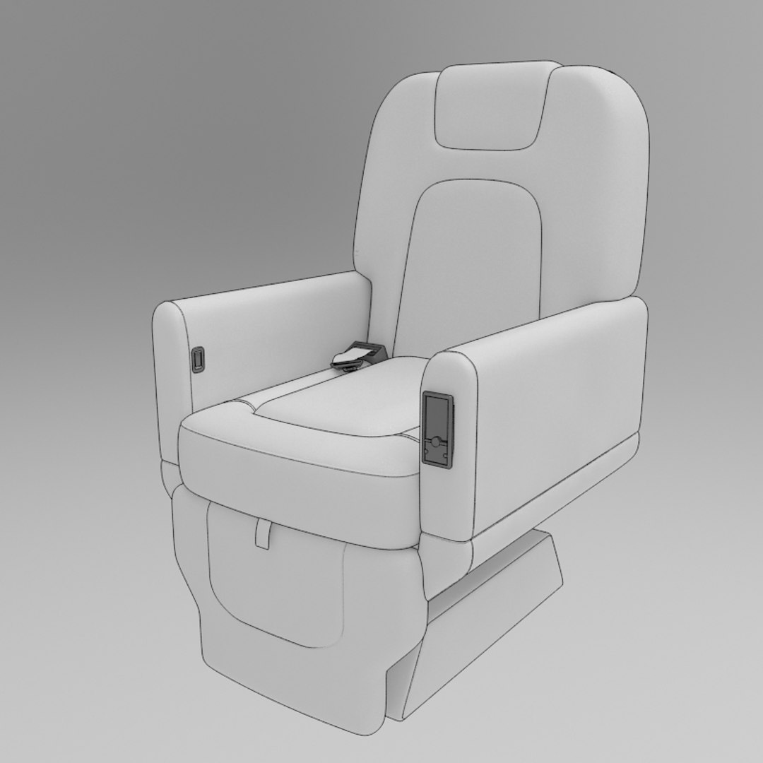 Chair Airplane 3D - TurboSquid 1379112