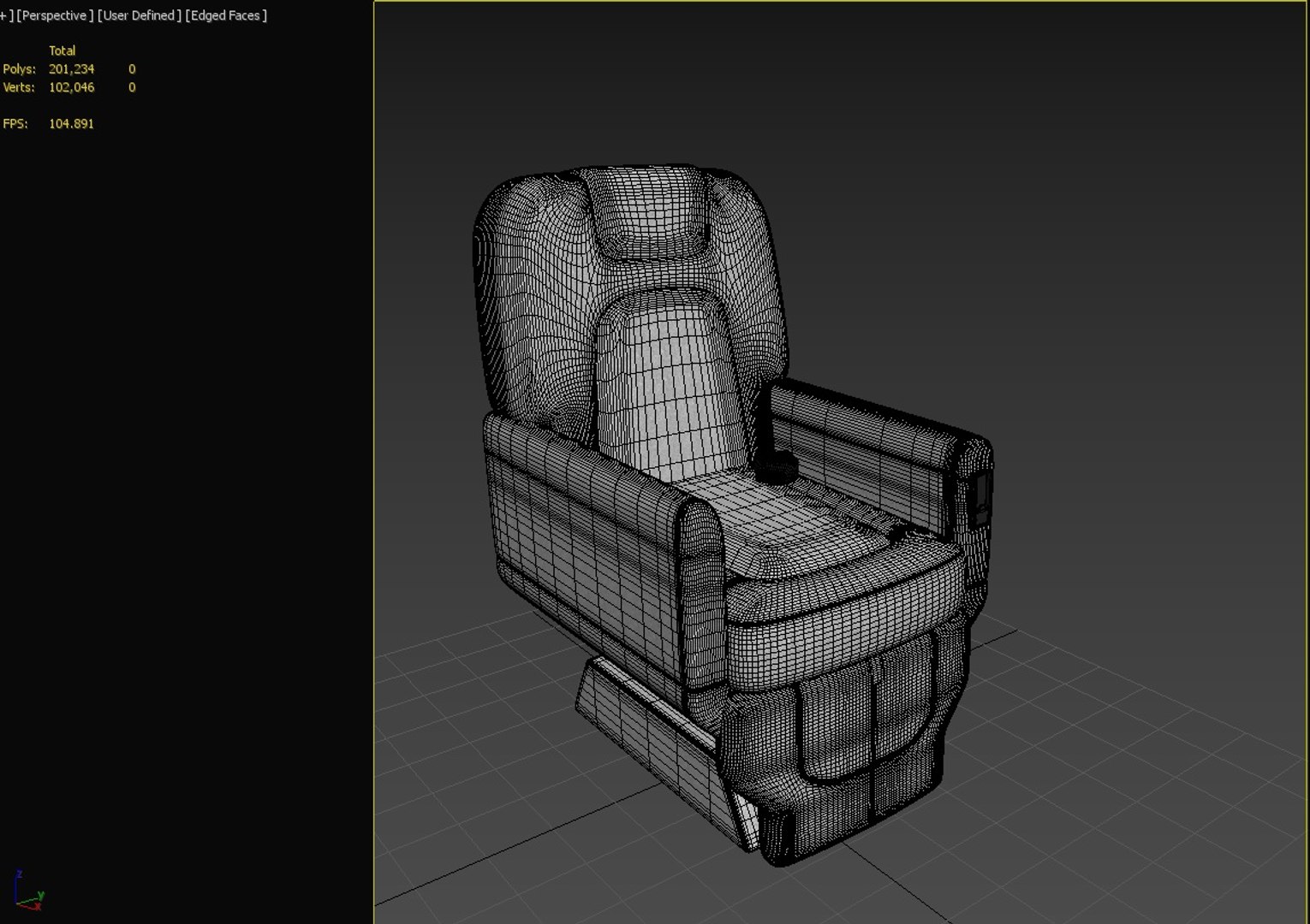 Chair Airplane 3D - TurboSquid 1379112