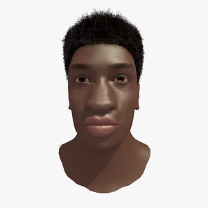 african male head 3d 3ds