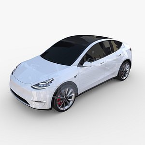 tesla y awd chassis 3D model