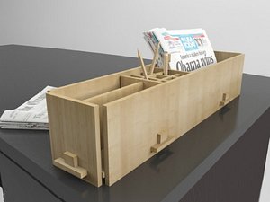 3ds desk office supply organizer