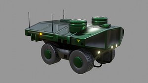 Sci-Fi Rover - Low Poly - Game Ready - PBR model
