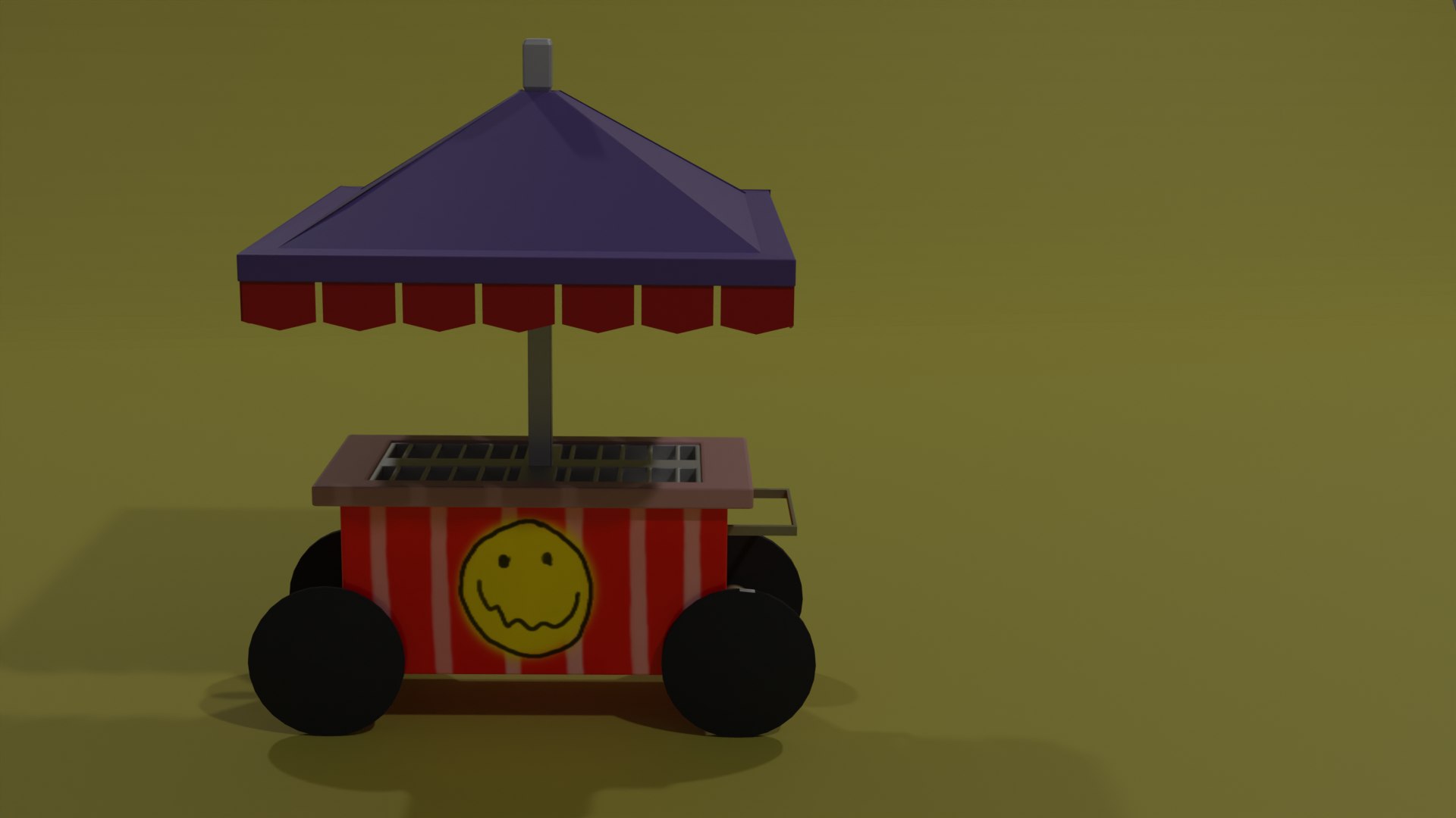 Low Poly Food Cart 3D Model - TurboSquid 1959676