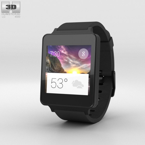 lg g watch 3D model