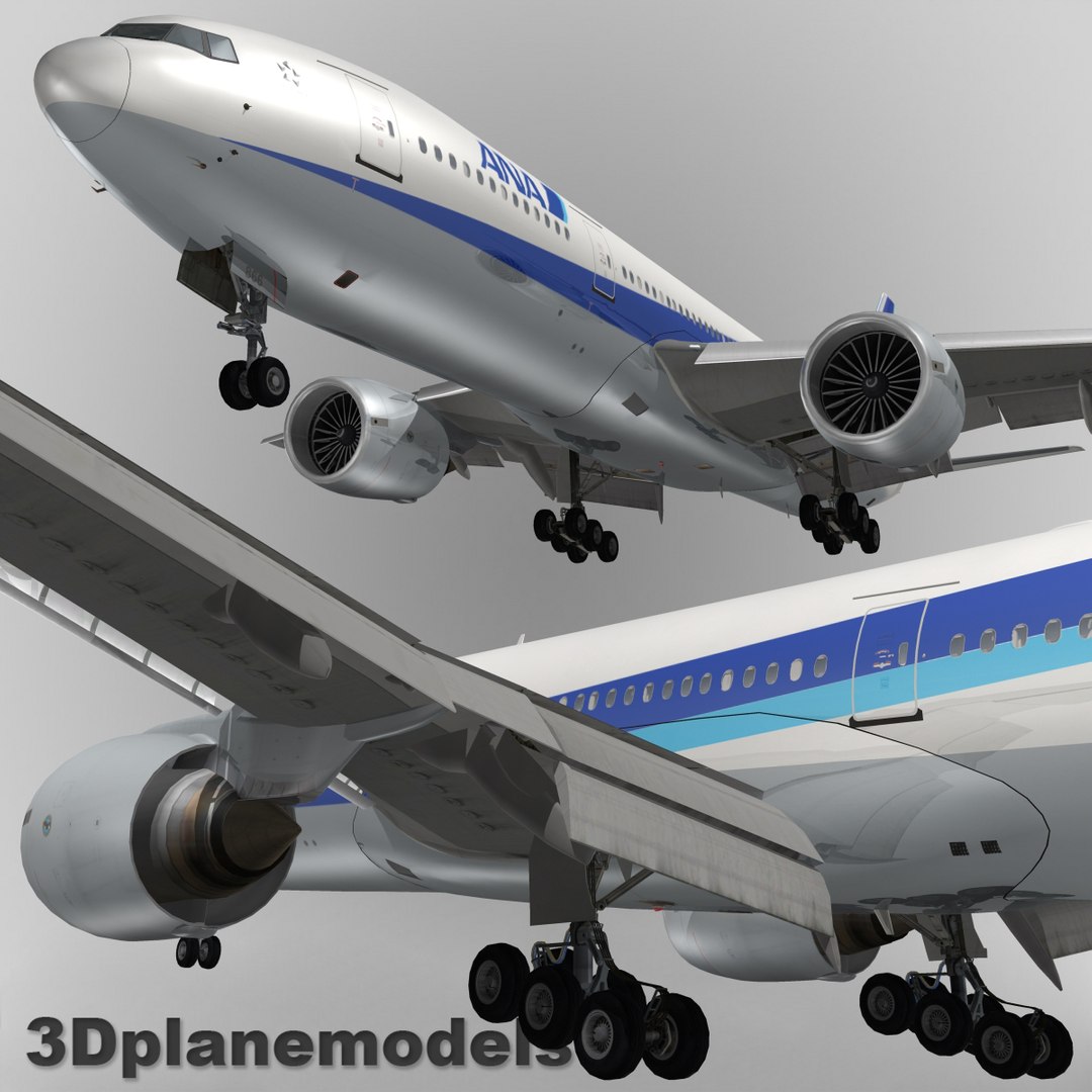 3d Model Boeing 777-200er