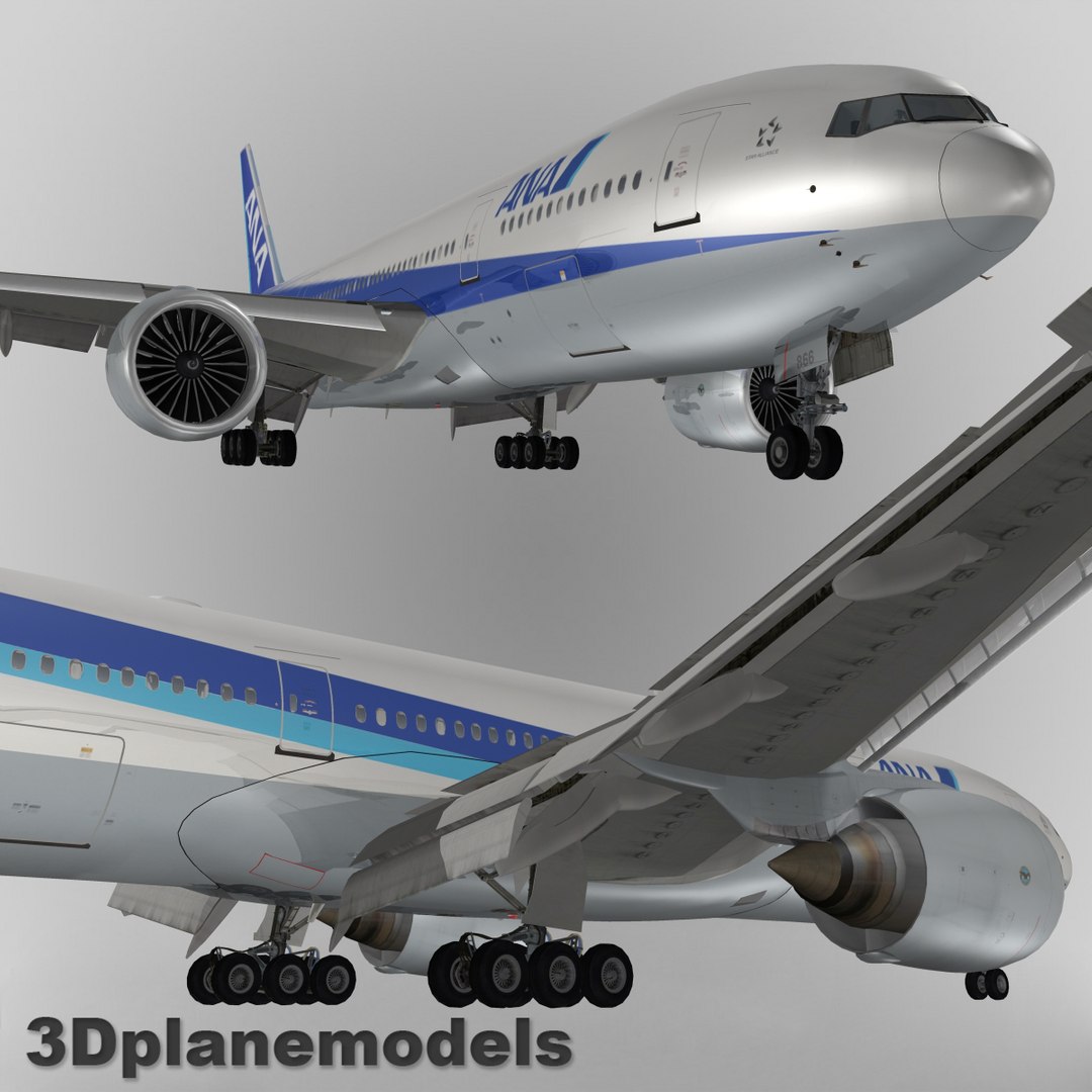 3d Model Boeing 777-200er