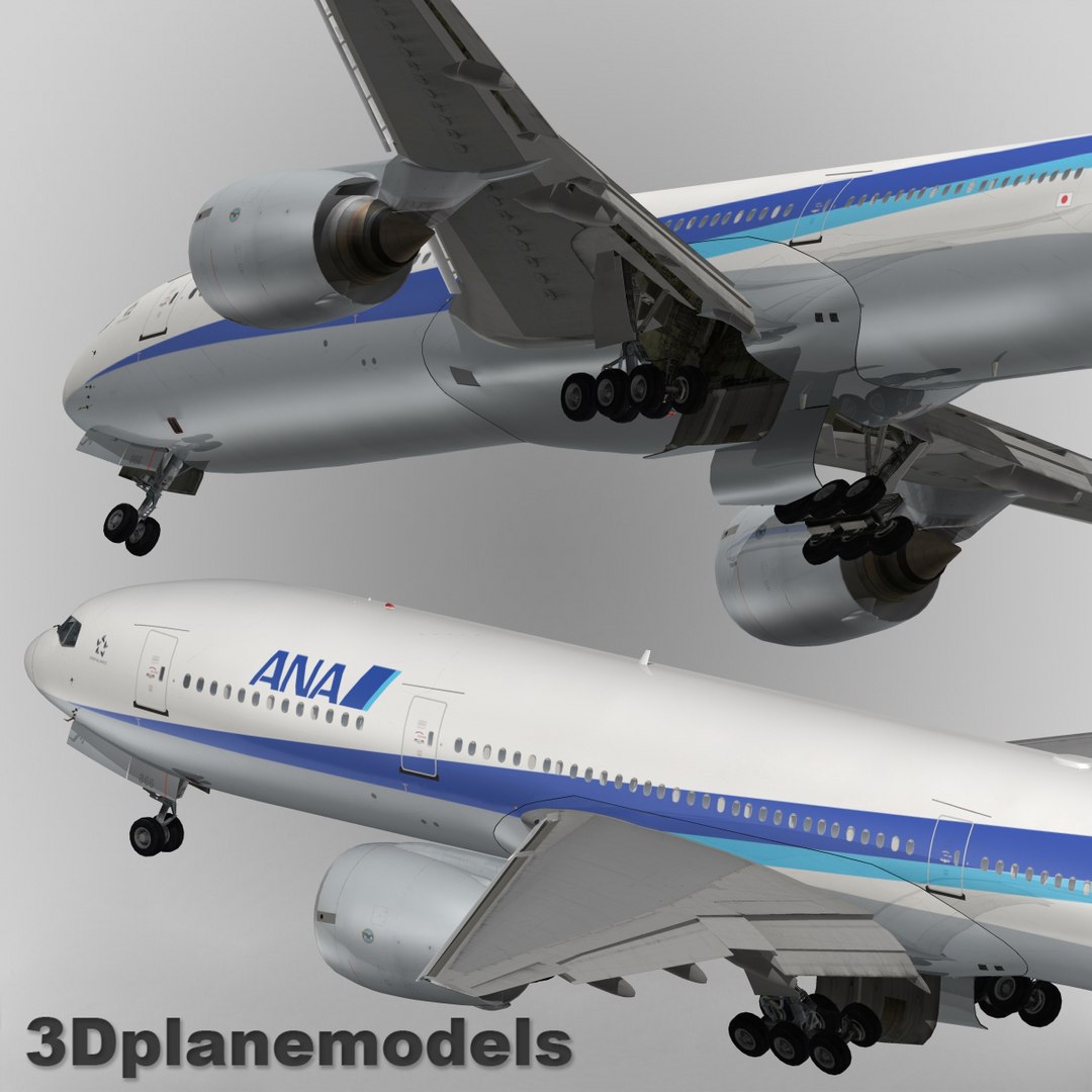 3d Model Boeing 777-200er