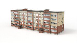 3D Five-storey residential building