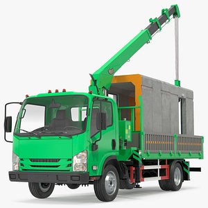 3D Rapid Deploy Crane Shelter Unit model