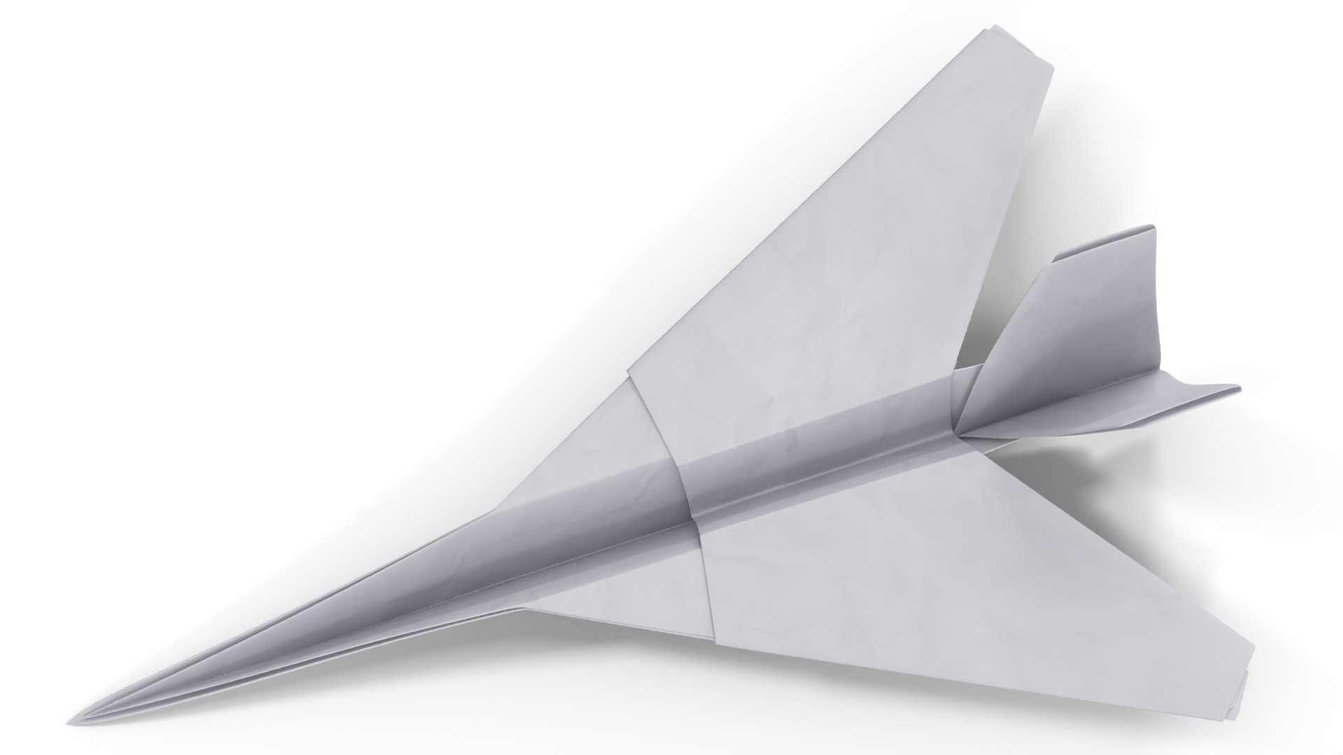 3D Model Origami Paper Airplane - TurboSquid 2292225