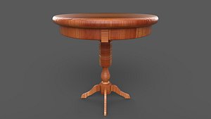 wooden dining table 3D model