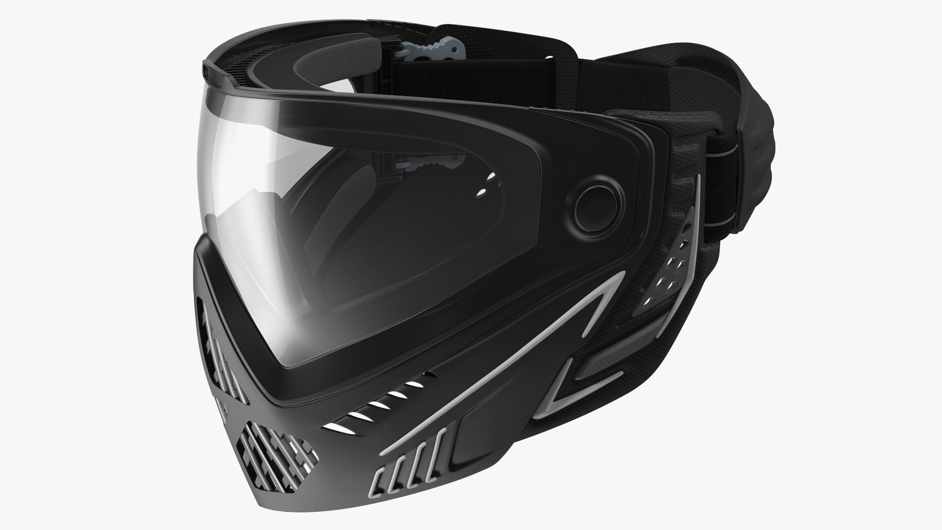 Airsoft Full Face Mask Black model - TurboSquid 1861438