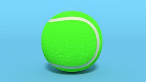 tennis ball cartoon 3D model