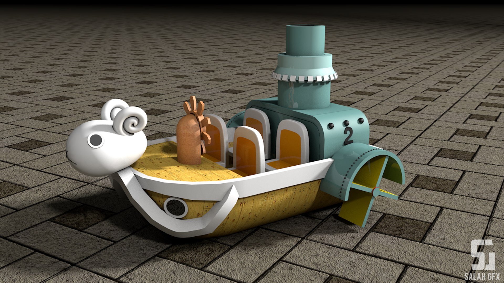 Modeled Mini Merry 2 3d 3ds