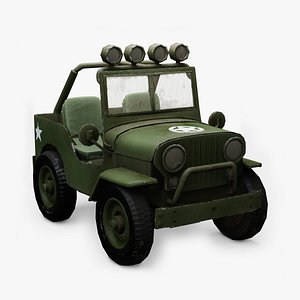 cartoon jeep 3D model