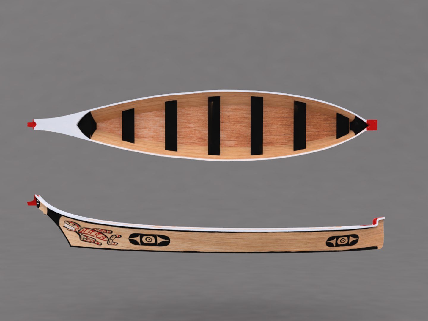 Makah Style Canoe Salish 3D - TurboSquid 1333404