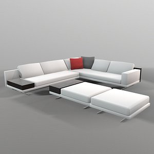 Sofa with ottoman
