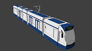 gvb tram amsterdam 3d model