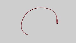 3D model Rectal Cannula Size 10-16 fr  Low Poly
