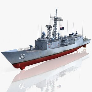 3d model hmas newcastle ffg 06