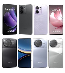 Oppo Reno13 F 4G All Colors And Xiaomi Poco F7 Pro All Colors