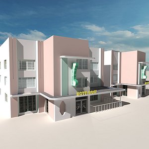 3D beach building 13